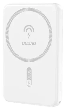 Dudao K14S biela / Powerbanka / Magnetická / 20W / 5000mAh / USB-A, USB-C