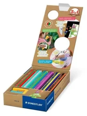 Staedtler Pastelky Noris Junior 3v1 / 6 ks / s strúhadlom / od 2 rokov (140 C6)