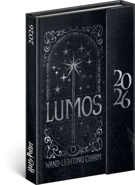 NOTIQUE Týždenný magnetický diár Harry Potter - Lumos 2026, 11 x 16 cm (PGD-35571-V)