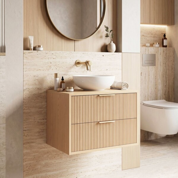 REA - Kúpeľňová skrinka pod umývadlo Mono 60cm Beige REA-M0408