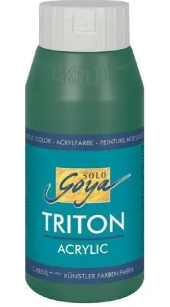 Kreul Triton SOLO GOYA tmavo zelená / Akrylová farba / 750 ml / vodou riediteľná (17013)