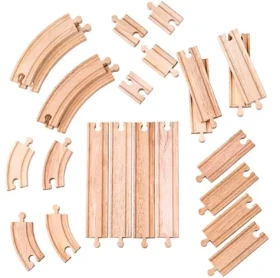 Bigjigs Rail Drevené koľaje set 24 dielov