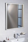 SAPHO - LUMINAR zrkadlo s LED osvetlením v ráme 60x80cm, chróm NL557