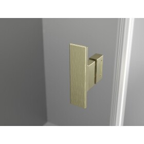 MEXEN/S - Mist HT sprchovací kút dvere krídlové ľavá 105 x 95, transparent, zlato kartáčovaná 8A5T-105-095-55-00-L