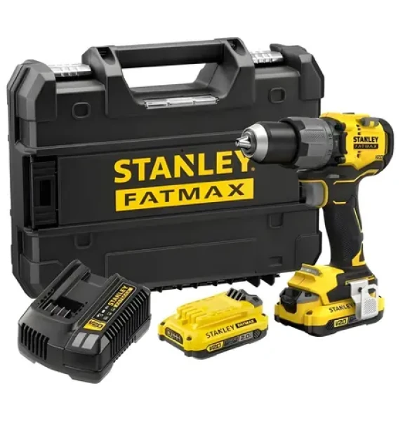 Stanley V20 SFMCD726D2T / Aku vŕtačka / 18V / 500-2000 ot-min / 80 Nm / 2x 2.0 Ah PRO-STACK (SFMCD726D2T-QW)