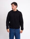 Edwin Dun Textured Sweater Black garment washed M