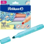Pelikan Fixy Colorella Pastel / 6 farieb / okrúhly hrot 1-3 mm / vymývateľné (818063)