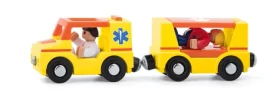 Woody Autíčka k vláčikodráhe - Ambulancia 4ks