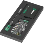 Wera Tool-Check PLUS / Sada bitov s račňou / Kraftform Compact 60 / 57 dielov / 1/4" / čierno-zelená (05150150001)