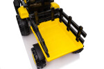 Mamido Mamido Detský elektrický traktor s vlečkou 12V 7Ah žltý