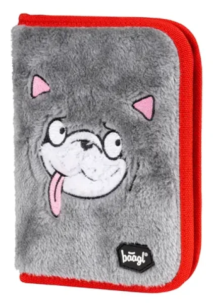 BAAGL Školský peračník klasik dve chlopne Doggie / 20.5x13.5x4 cm (A-7228)