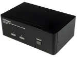 StarTech 2-portový KVM prepínač DisplayPort čierna / KVM prepínač / 3840×2160 px / USB / Napájací adaptér (SV231DPDDUA2)