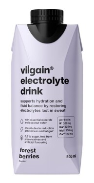 Vilgain Electrolyte Drink – lesné plody 500 ml
