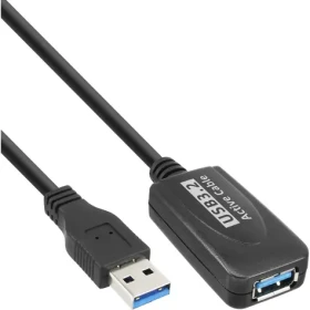 InLine USB-A čierna / Predlžovací kábel / USB-A / USB 3.2 Gen 1 / 5 Gbit/s / 5 m (35650)