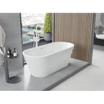 MEXEN - Yara voľne stojaca vaňa reliéf 170 x 75, biela, bez krytky prepadu a zátky 52861707500-SS