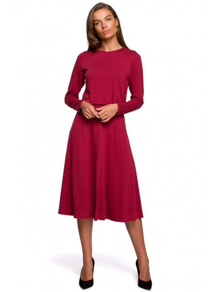 Dámske šaty S234 Cherry red - Stylove XXL-44 cherry
