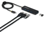 StarTech čierna / USB-C hub / 4X USB-A / USB 3.2 Gen 1 / 5 Gb/s (H5C4A-USB-HUB-2)