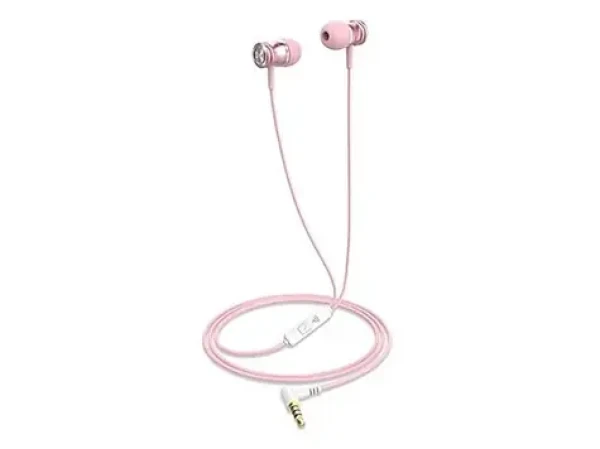 Havit E303P ružová / slúchadlá do uší s mikrofónom / jack 3.5mm (HV-E303PP)