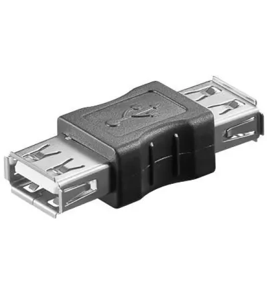 MicroConnect adaptér USB2.0 A (F) - USB2.0 A (F) čierna (USBAFAF)