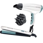 Remington S8500GP / Darčeková sada / Žehlička na vlasy a fén / Keramický povrch s arganovým olejom / Iónový fén 2300 W (100001770101)