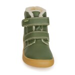 Chlapčenské zimné topánky Barefoot DENY KHAKI, Protetika, zelená - 21