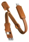 Energea Sheath Key 2v1 oranžová / Nabíjací a dátový kábel na kľúčenku / USB-C / 60 W / 15 cm (CBL-SHTHKEY-ORG015)