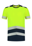 Tričko High Vis Bicolor Tričko unisex fluorescenčná žltá M
