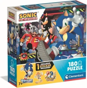 Clementoni 29797 Puzzle Ježko Sonic v akcii 180 dielikov