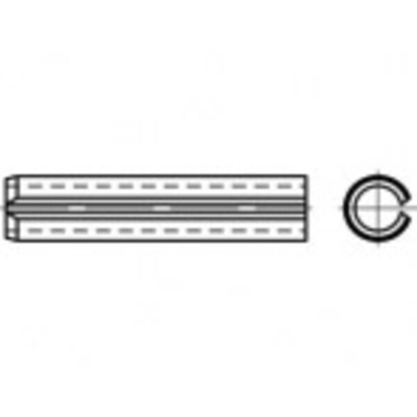TOOLCRAFT TO-5390442 upínacie kolíky pružinová ocel 25 ks; TO-5390442