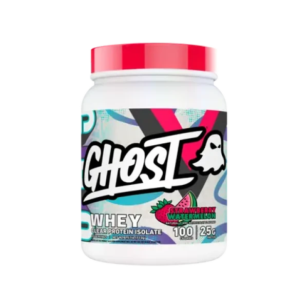 Clear Whey - Ghost (vodný melón jahoda, 640 g) (122284-2-640g-watermelonstrawberry)