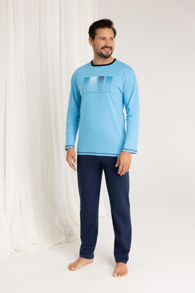 Regina 487 dĺžka/r M-XL Z25/26 pánske pyžamo tyrkysová XL