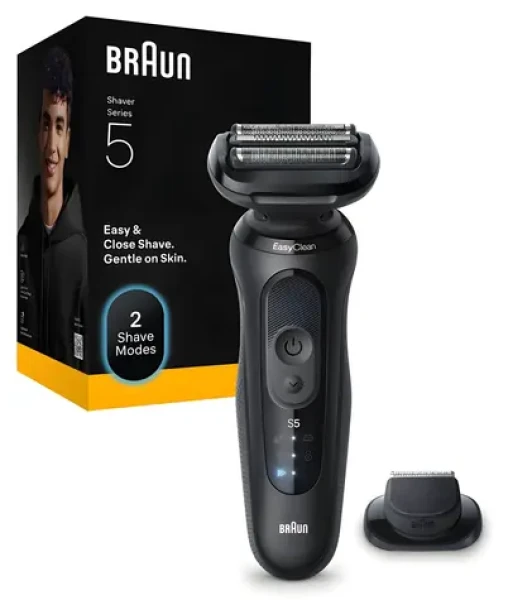 Braun 52-N1200S čierna / Holiaci strojček / pánsky / rýchle nabíjanie / Li- ION (52-N1200s Black)