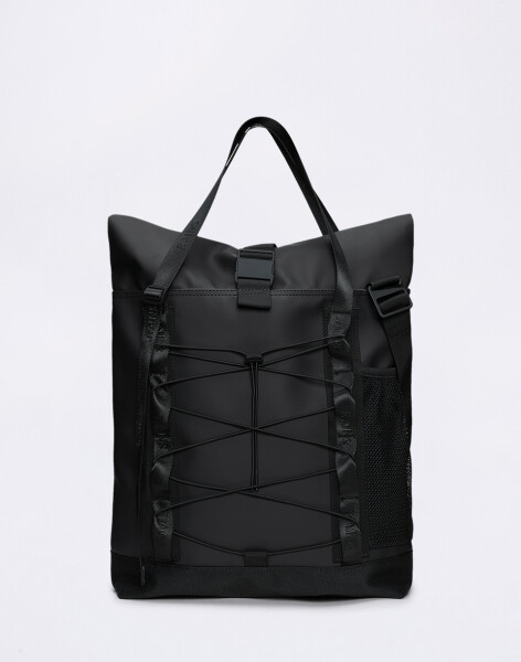 Rains Trail Rolltop Tote Bag 01 Black