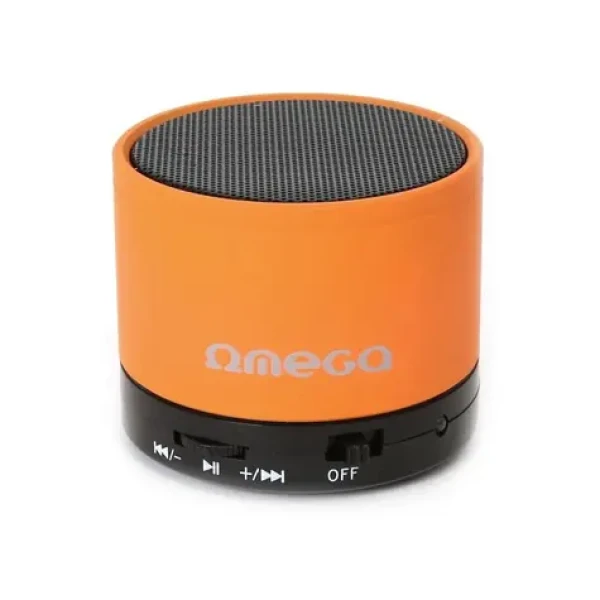 Omega OG47B Bluetooth reproduktor / 3W / FM / micro SD / hliníkový / oranžový (OG47O)
