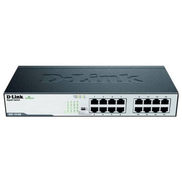 D-Link 19 sieťový switch; DGS-1016D/E