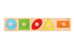 TEDDIES Drevená vkladačka Geometrické tvary