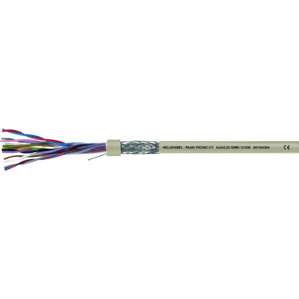 HELU 21035 dátový kábel LiYCY 3 x 2 x 0.25 mm² sivá 50 m; 21035