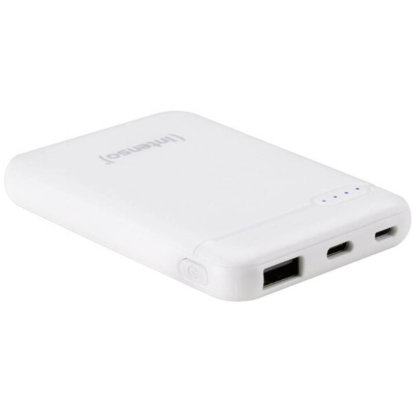 Intenso XS5000 powerbanka 5000 mAh Li-Pol USB-A, USB-C®, microUSB biela Indikátor stavu