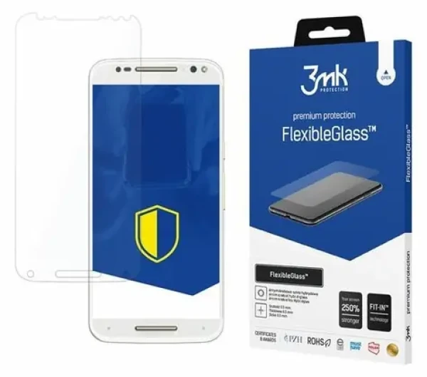 3mk FlexibleGlass pre Motorola Moto X Style / Hybridné sklo / Hrúbka 0,2 mm / Tvrdosť 7H