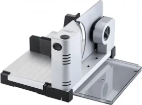 Ritter Icaro 7 strieborná / Elektrický krájač potravín / 65 W / priemer noža 170 mm / hrúbka rezu 0-14 mm / dopredaj (521.000)