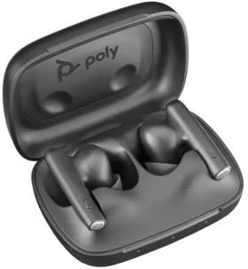 Poly Voyager Free 60 UC čierna / bezdrôtové slúchadlá do uší / mikrofón / BT 5.3 / USB-A / IP54 / ANC (220756-01)