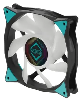 Iceberg Thermal IceGALE ARGB PWM 120mm čierna / Ventilátor / ARGB / PWM 4-pin / 2200 RPM / 94 CFM / 38 dB (ICEGALE12A-E0A)