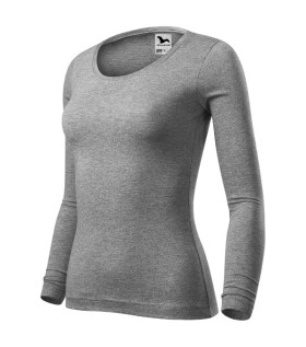 Dámske tričko Fit-T LS tmavo šedé S