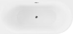 MEXEN - Mia vaňa voľne stojaca ľavá 170x80, biela, bez krytu prepadu a zátky 52691708000L-SS