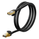 Baseus WKJS010101 Sieťový kábel CAT7 1 m čierna / RJ-45 - RJ45 / 10Gbps (WKJS010101)