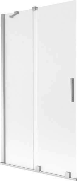MEXEN/S - Velar dvojkrídlová posuvná vaňová zástena 100 x 150, dekor, chróm 896-100-000-31-01