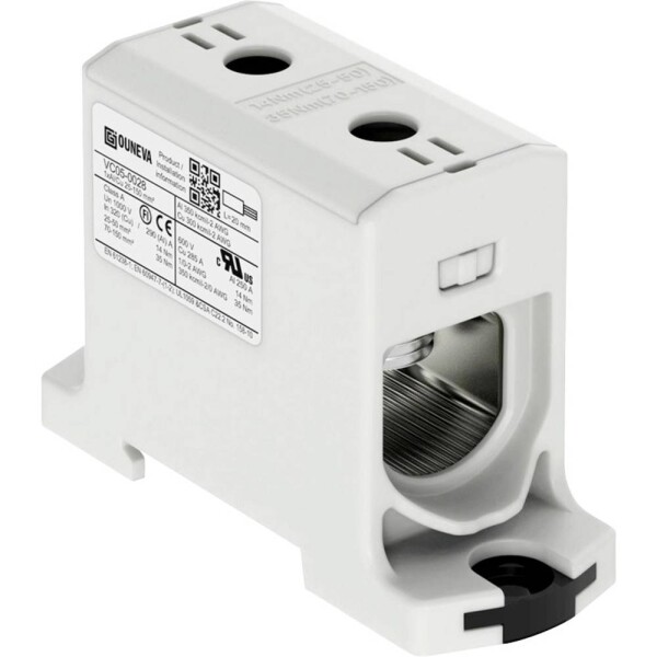 Ouneva Group VC05-0028 blok rozvádzača skrutkovací sivá 1 ks; VC05-0028