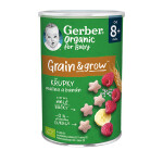 GERBER Organic chrumky s malinami a banánom 35 g