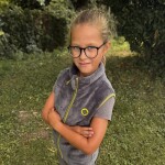 Detská kožušinová vesta so stojačikom, Pidilidi, PD1140-09, sivá - 110 | 5let