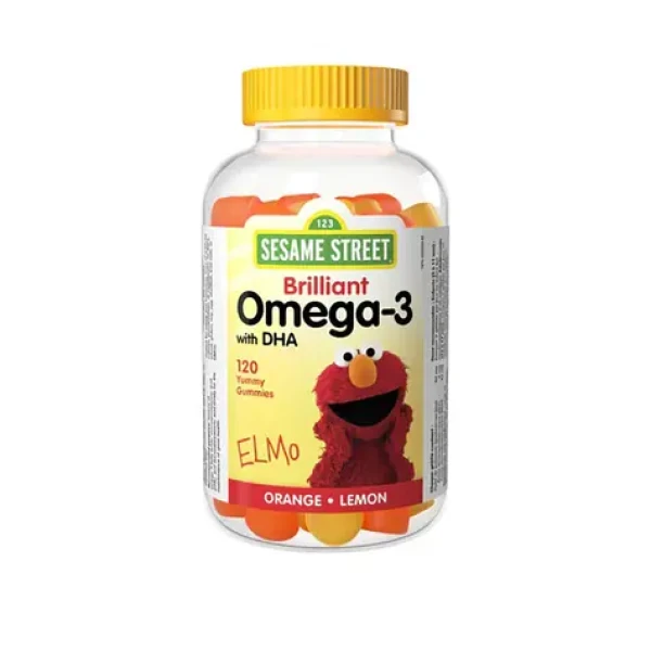 Webber Naturals Sesame Street Omega 3 s DHA 120 gummies (17749)